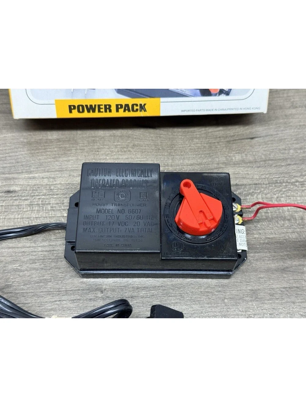 Bachmann Power Pack 6607 #44207 For G/HO/N Gauge Trains w/ Cable